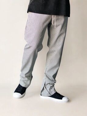Major Threads Jastillana Zip Trouser Pin Strip Streetwear Denim Size M 32-34